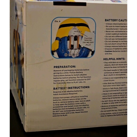 NEW Minions Movie Sing 'N Dance BOB Interactive Minion Thinkway Toys NIB - Picture 16 of 16